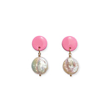 Load image into Gallery viewer, Pearl Drop Earrings - Blush Pink
