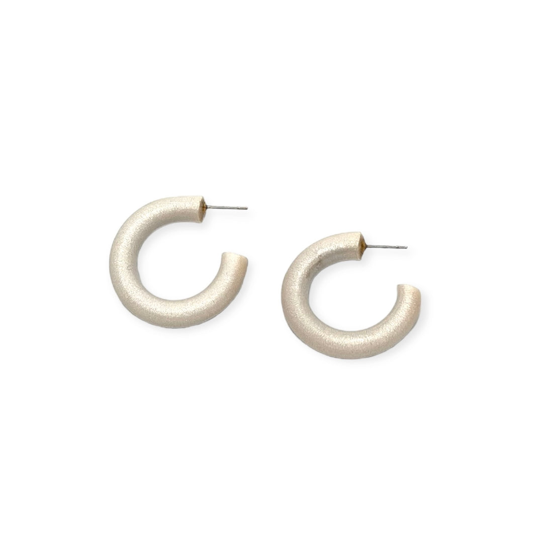 Hoop Earrings - Pearl